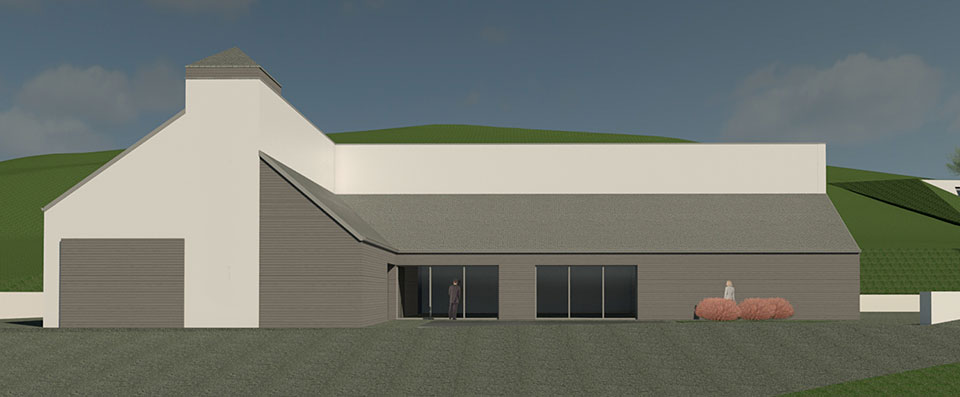 The proposed new distillery