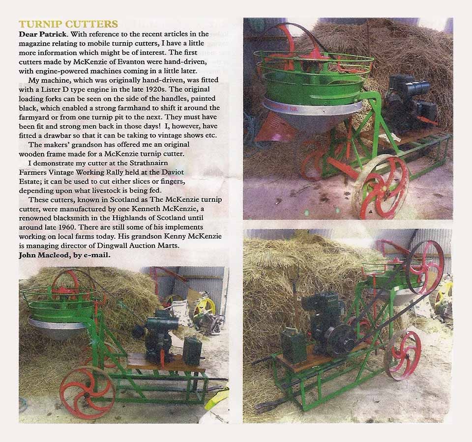 A History of the Turnip Cutter
